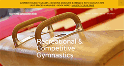 Desktop Screenshot of marriottsgymnastics.com